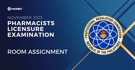 pharmacist licensure exam november 2023|ROOM ASSIGNMENTS: November 2023 Pharmacist Licensure .